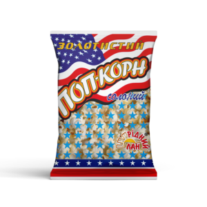 Поп-корн солоний 50г ТМ Рідний Лан